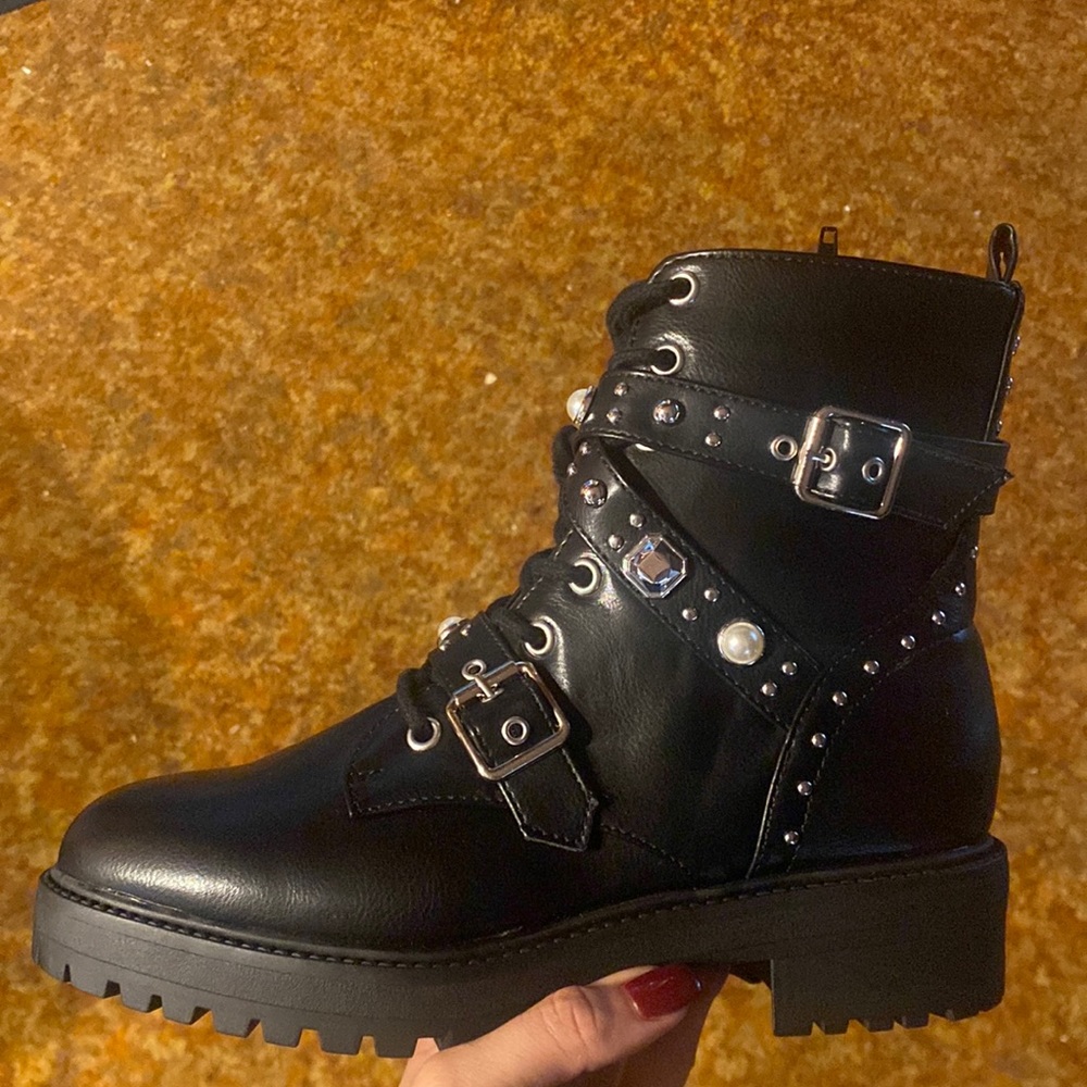 London Rag Combat Boots